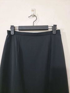 High Waist Black Skirt