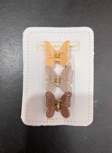 Cute Butterfly Hair Clips Set of 3