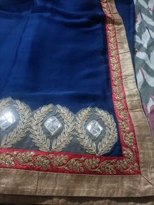 Elegant Blue shaded Saree