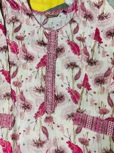 Floral Print Kurta Set with Dupatta