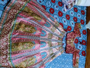 Milti Colour Banarsi Lehga With Free Jewellery