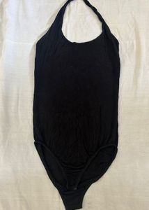 Black Halter Bodysuit
