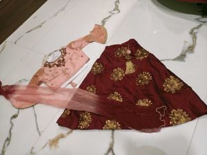 Elegant Girls' Lehenga Choli Set