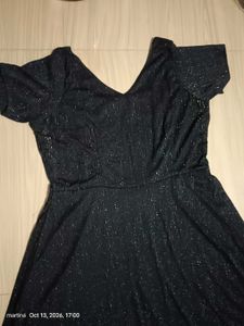 Elegant Black Sparkle Maxi Dress