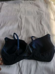 Comfortable neavy blue Bra