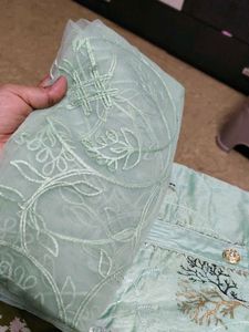 unstitched party wear suit with beautiful design