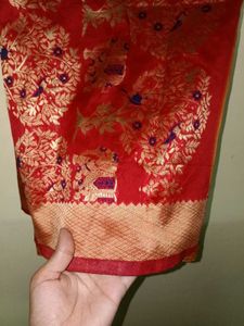 Red Banarasi Silk Saree