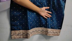 Elegant Teal blue heavy fancy kurta set 3xl