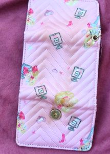 🌷🎀Cute Pink Quilted Wallet with Charm🌷