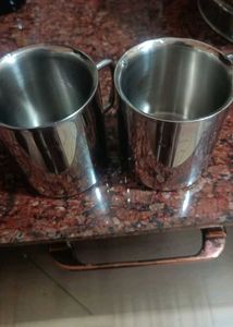 Stainless Steel Mug- set of 2