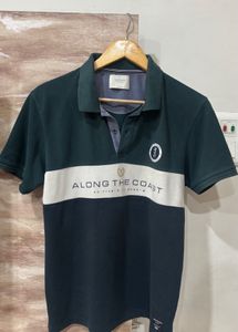 Men's Color Block Polo T-Shirt