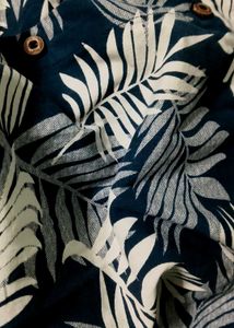 Men's Tropical Print Long Sleeve Shirt