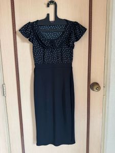 Next Black & White Polka Dot Dress