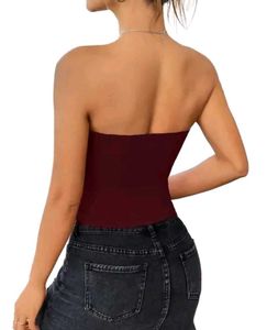 Cute Burgundy Tube Top