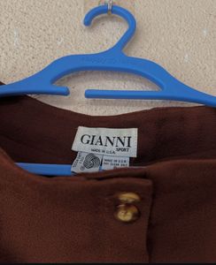 Elegant Brown Wide-Leg Trousers