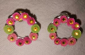 Quilled Paper Flower Earrings