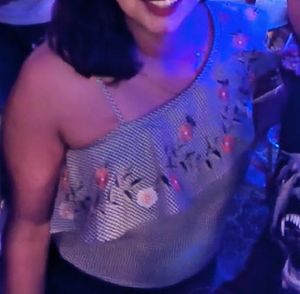 Floral Embroidery Gingham Top