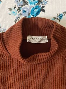 Ribbed Mock Neck Long Sleeve Top