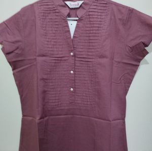 Sritika Burnt brick Or Mauve color kurti