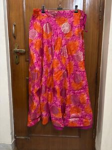 🆕Vibrant Pink &amp; Orange Ethnic Skirt/Lehnga