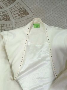 White Embellished Bolero Jacket