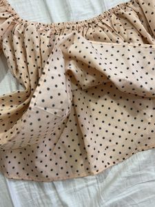 Cute Polka Dot Off-Shoulder Top