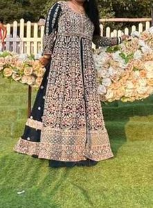 Elegant heavy Embroidered 3 pc dress lehga