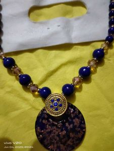 Blue Beaded Necklace