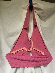 y2k Ribbed Halter Top
