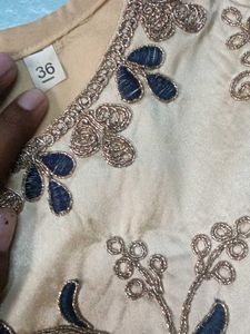 Elegant Embroidered Ethnic Gown