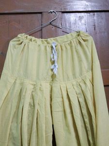 Women's Yellow Patiala Pants