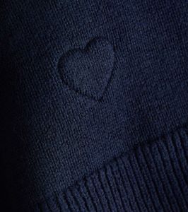 Navy Blue Button-Up Cardigan