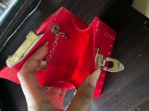 Red mini city bag