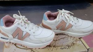 Wait and Peach Sneaker For Girls