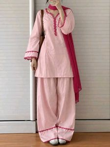 Pink Kurta Set with Dupatta