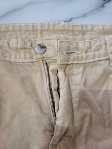 Wide Leg High Waist Cargo Jeans