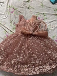 Girls Glittery Ethnic Dress