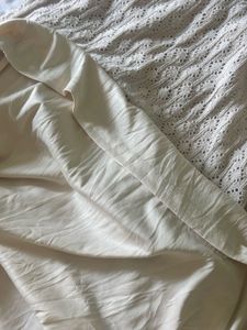 Cream Knit Maxi Skirt