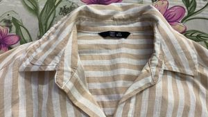 Striped Knot Front Shirt