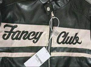 Black Leather "Fancy Club" Jacket