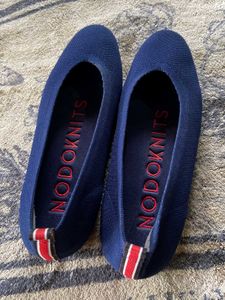 Korean NODOKnits Navy Blue ballerinas