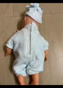 Cute Baby Doll with Blue Outfit