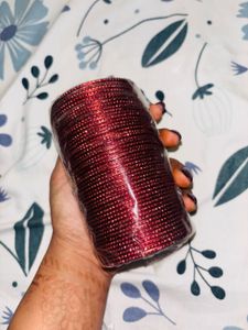 Set of Red Metal Bangles