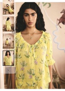 Cath Kidston Yellow Short Pyjama Set