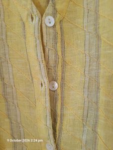 Yellow Striped Kurta