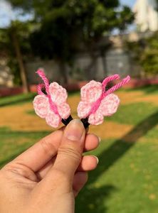 Cute Crochet Hair Clips Set