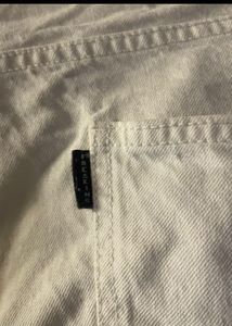 Vintage White Denim Jeans