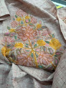 Elegant Rose Taupe Embroidered Straight Kurta ✨