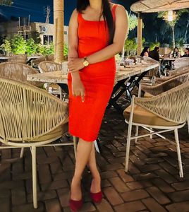 VALENTINES SALE ZARA Red Bodycon Dress