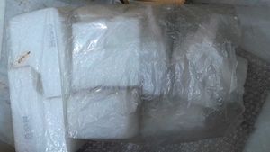 Multiple shopping bags and packing material